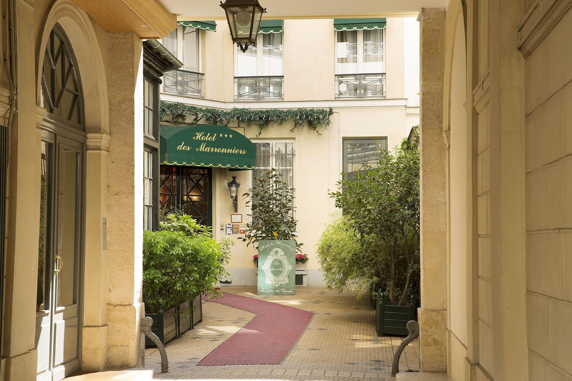 Hotel Des Marronniers Paris Exterior foto
